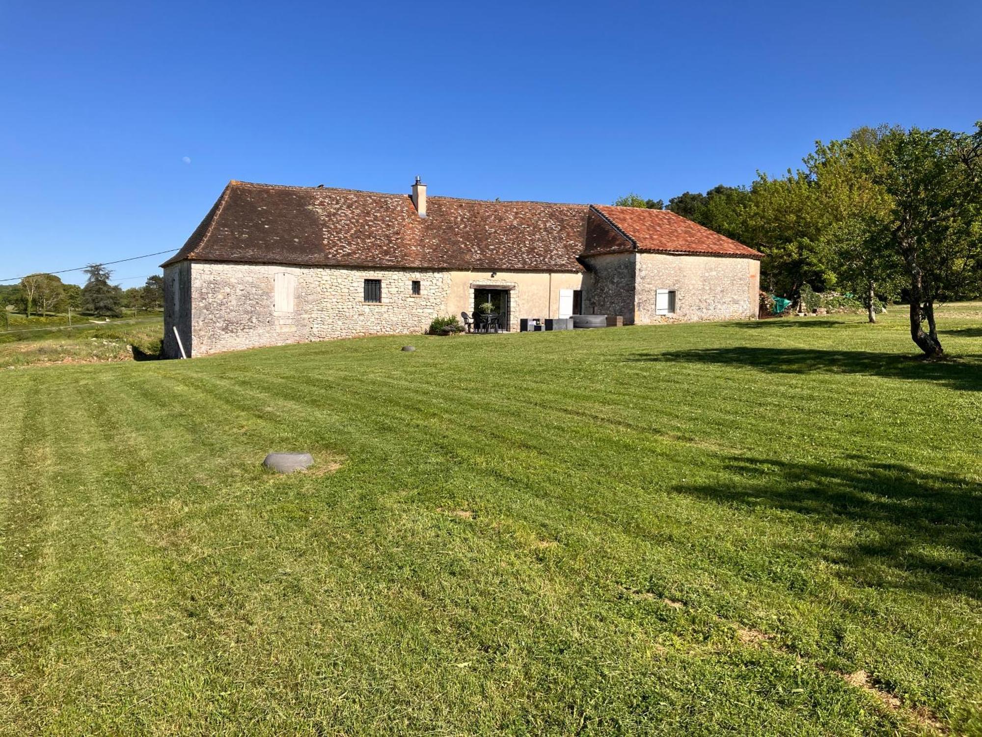 Perigourdine Avec Spa Et Vue Pomport Exterior photo